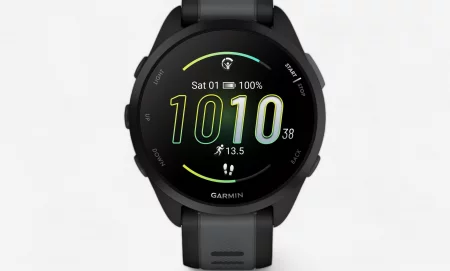 Garmin Forerunner 165 – Смарт часовник с GPS за бягане | Черно/Тъмносиво